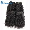 Brazylijski Dziewiczy Włosy 4 Wiązki Krótkie Kinky Kręcone Human Hair 9a Peruwiański Malezyjski Indian Kręcone Włosy Wyplata Natural Color 50g / szt 200g