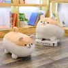 新しい40cmかわいい柴犬犬ぬいぐるみぬいぐるみ柔らかい動物Corgi Chai PillowクリスマスプレゼントのためのKawaii Valentine現在LA110