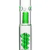 Blue Green Bongs Sarah Bongsplash guard with spiral percolator gla water pipe smoking bubbler grace glass bong