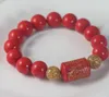 Braccialetti cuore cinabro naturale braccialetto natale cerchio singolo cinabro braccialetto trasferimento braccialetto portafortuna da uomo