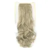 레미 브라질의 인간의 머리카락 포니 테일 머리카락 조각 머리카락에 클립을 묶어 색상 표백제 금발 애쉬 금발 은색 100g