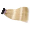 Ishow Products T1B / 613 Blonde kleur 4 bundels rechte Braziliaanse menselijke haarextensies 10-26 inch Remy Peruviaans haar Weave voor vrouwen Alle leeftijden