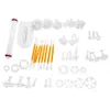 14 set fiore fondente kit per decorare torte stampo per biscotti glassa stantuffo taglierina strumenti plastica di alta qualità, facile da pulire