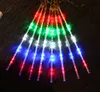 Weihnachtslaterne für den Außenbereich, 50 cm, 30 cm, 8 Stück/Set, Meteorschauer-LED-Laternenkette, Neon-Wasserfall-Lichter, bunte Pop-Deko-Lichter