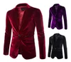 Costumes pour hommes Blazers Hommes Mode Pur Velours Côtelé Décontracté Un Bouton Costume Veste Manteau Marque Blazer Britannique Slim Fit Hommes