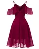 Cocktailkleid mit U-Ausschnitt und Spitze aus Satin für besondere Anlässe 2019, eleganter Abschlussball, Marineblau, Rosa, Rot, Partykleid93059509410913