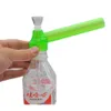 Coloré Verre Acrylique Fumer Pipe Narguilé Tabac Herb brûleur à mazout protable verre bong voyage Vis sur Bouteille Convertisseur livraison gratuite