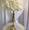 58 cm tall crystal gold wedding flower vase metal table centerpiece flower stand wholesale cheap tabletop vases for weddings, parties, mar