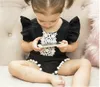 Sevimli Bebek Rompers Yaz Bebek Kız Giysileri Dantel Romper Toddler Kız Ruffles Backless Sunsuit Tulum Kıyafetler Giysi Set Çocuk Giyim