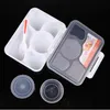 Portable Microwave Picnic Lunch Box 5+1 Fruit Food Container Storage Box Outdoor Travel Bento Box with Spoon