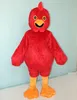 Costume da gallina vestito mascotte di pollo di colore rosso di vendita calda 2018 per adulti da indossare in vendita