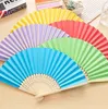 Yeni Sıcak Satış DIY renk el-boyalı kağıt fan Anaokulu çocuk boyama uygulama fan boş fan T4H0229