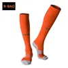 R-BAO длинные футбольные носки мужчины хлопок нескользящей Спорт Футбол голеностопного нога розовые носки шин гвардии сжатия протектор для мужчин 7 цветов