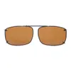 C60 Eyekepper 58x38 MM Clip sur lunettes de soleil avec barre de tirage à ressort polarisée 14595734