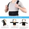 None Adjustable Adult Corset Back Posture Correction Belt Therapy Shoulder Lumbar Brace Spine Support Belt2849309