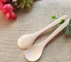 Nature wooden ice cream spoons kids dessert spoon wood coffee scoops Kitchen bar flatware scoops tea spoon tool wholesale