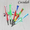 RPG Silicone Nectar Silicone vapor straw pipes Multi color with 10mm joint titanium tip glass water pipe