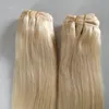 Clip de couleur blonde dans l'extension de cheveux humains droite 16quot24quot Clip indien Remy sur cheveux pas cher hair13812661785834