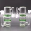 Recycler Honeycomb Ashcatcher 18mm Double Percolator Bong Ash Catchers Two Function Bubbler Glass Ash catcher Oil Rigs Accessories