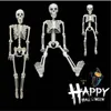 Festive & Party Supplies Posable Skeleton Halloween Decor Scary Man Bone Creepy Colorful Happy party DIY decoration