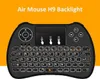 Teclado negro inalámbrico H9 H9 Fly Air Mouse Multi-Media Control remoto Touchpad Handheld para Android TV Box