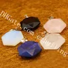 10 stks Gesneden Joodse Ster van David 28mm * 25mm * 9mm Hanger Klein Natural Lapis Rock Crystal Gemstone Magen Star Hanger Sieraden Maken Levert