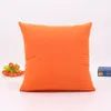 Home Sofa Throw Pillowcase Pure Color 45 * 45CM Polyester Cushion Cover Blank Christmas Decor Gift Free Shipping