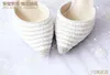 2019 New Arrival Summer Wedding Shoes Bride Pearl Crystal Dress Shoes Handcraft High Heel Platforms Prom Party Shoes300v