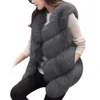 2016 inverno mulheres grossas quente faux peles colete de alta qualidade moda o-pescoço casaco de pele curta mulheres outwear 3xl mais tamanho