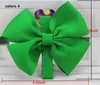 ¡10 estilos disponibles! Día de San Patricio Glitter Ribbon Cheer pelo arco banda elástica para niñas regalo 20 unids /