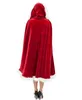 Supplies sexy women christmas Santa Claus cloak Halloween dance costumes red fancy sexy capes wholesale fashion hooded cape adult Festival