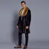 2018 코트 남성 패션 망 따뜻한 두꺼운 모피 칼라 코트 자켓 가짜 모피 파카 Outwear 카디건 뜨거운 판매