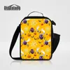 New Portable Thermal Insulated Lunch Bags With Water Pocket Skull Design Food Picnic Lunch Cooler Bag Women Cartoon Lunch Box For Children
