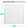 LED-Panel-Licht 2x2 2x4 UL DLC FCC 36W 50W Square Plattenlampe 0-10V dimmbar suspendiert 2 * 2ft 2 * 4ft 603 * 603mm 603 * 1206mm Stock in den USA