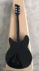 Guitarra eléctrica personalizada de 6 cuerdas, color negro, 360 330, cuerpo semihueco, orificio F único, diapasón de palisandro, incrustaciones triangulares, cinco perillas