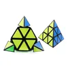 Pyramid Form Magic Cube Ultra-Smooth Speed ​​Magico Cubo Twist Puzzle DIY Educational Toy för barn Kids 60st