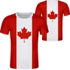 Kanada T Shirt DIY Gratis Anpassad Namn Nummer Kan Land T-shirt Nation Flagga Ca Black Logo College Print Foto Franska Kläder