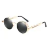 GYSNAIL Gothique Steampunk Lunettes de Soleil Hommes Polarisés Femmes lunettes de soleil lunettes de Soleil rétro ronde mode Marque Designer Miroir