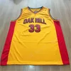 Oak Hill 33 Kevin Durant 22 Carmelo Anthony Maglie da basket da uomo High School College Team Uniforme sportiva cucita colore rosso giallo