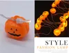 Halloween Dyni Led String Lights 2.5m 20 LED Dekoracje Halloween 3D Wiszące Dyni Czaszki Latarnie Wakacje Wakacje