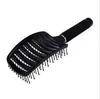 1 pçs dobrar pente de cabelo escova nova antiestática curvada ventilação pente de cabelo massageador escova de cabelo salão de cabeleireiro ferramenta 2382473