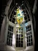 アート照明スタイリッシュなシャンデリアハイハンギング吹きガラスLEDライトCE UL素朴なロングボールシャンデリア