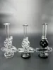 Neue 8-Zoll-Glas-Dab-Rig-Bong-Wasserpfeifen mit 14-mm-Innengewinde und dickem Boden, dreieckige Wasserpfeifen, Becherglas-Bongs, Glasschüssel-Rauchpfeife