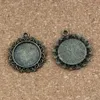 50PCS Alloy Round Photo Frame Charms Pendants för smycken gör armband Halsband DIY Tillbehör 30x34mm A-333