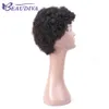 Perruques courtes Beva Peruvian Remy Human Heuv Hair Wigs Machine Fabriqué pour les femmes noires en stock expédition rapide1897629