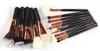 Maange 15 st Professionell Makeup Brushes Set Pulver Foundation Eye Shadow Blush Blending Lip Cosmetic Tool Kit 2018 Ny ankomst