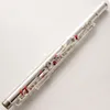 Профессиональные музыкальные инструменты FL281 Flute 16 отверстия закрыто Cupronickel C Тон серебряный флейта с Casecleanin7398441