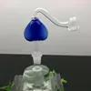 Glass Smoking Pipes Manufacture Hand-blown hookah Bongs Colored Peach Heart S Glass Pot