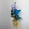 Terp Pearl Ball Quartz 열 뱅거 손톱 Dabber Glass Bongs DAB 오일 굴착 용 최신 22mm 컬러 쿼츠 뱅거 버블 탄수화물 캡