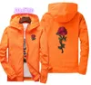 Plus Storlek S ~ 6xl 3D Rose Polyester Hoodies Jacka Windbreaker Män Kvinnors Jacka Barn Utomhus OuterCoat Roses Outwear Coat Sports Running